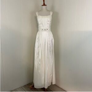 Vintage Andrew Adela Dress Women’s L Sleeveless Scoop Neck A-Line Maxi
